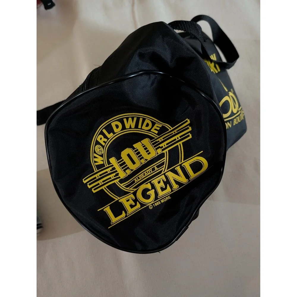 1989 Merry Go Round Baltimore Blast 10th Anniversary Duffel Gym Bag 16 x 9 In